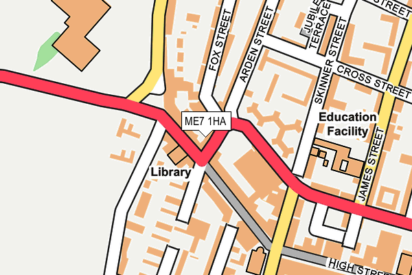 ME7 1HA map - OS OpenMap – Local (Ordnance Survey) ME7 1HA map - OS OpenMap – Local (Ordnance Survey)