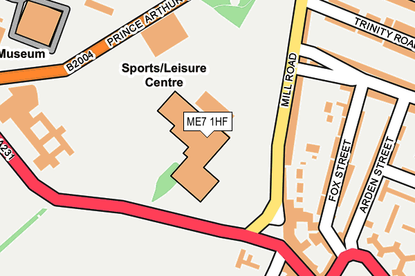 ME7 1HF map - OS OpenMap – Local (Ordnance Survey) ME7 1HF map - OS OpenMap – Local (Ordnance Survey)