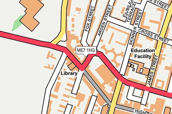 ME7 1HG map - OS OpenMap – Local (Ordnance Survey) ME7 1HG map - OS OpenMap – Local (Ordnance Survey)