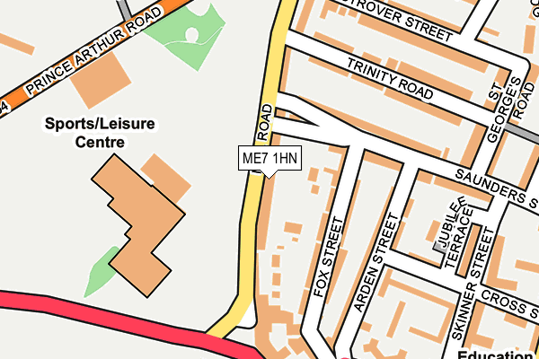 ME7 1HN map - OS OpenMap – Local (Ordnance Survey)