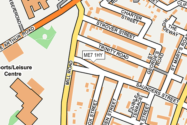 ME7 1HY map - OS OpenMap – Local (Ordnance Survey) ME7 1HY map - OS OpenMap – Local (Ordnance Survey)