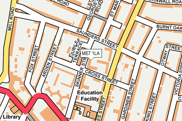 ME7 1LA map - OS OpenMap – Local (Ordnance Survey) ME7 1LA map - OS OpenMap – Local (Ordnance Survey)