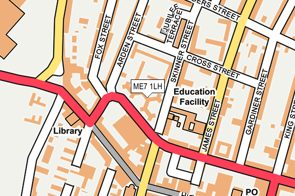 ME7 1LH map - OS OpenMap – Local (Ordnance Survey) ME7 1LH map - OS OpenMap – Local (Ordnance Survey)