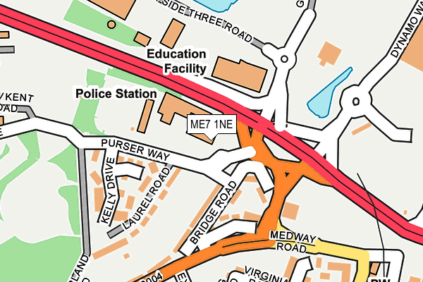 ME7 1NE map - OS OpenMap – Local (Ordnance Survey) ME7 1NE map - OS OpenMap – Local (Ordnance Survey)