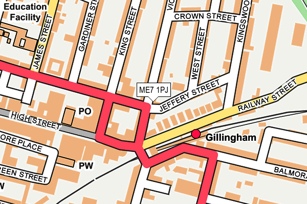 ME7 1PJ map - OS OpenMap – Local (Ordnance Survey) ME7 1PJ map - OS OpenMap – Local (Ordnance Survey)