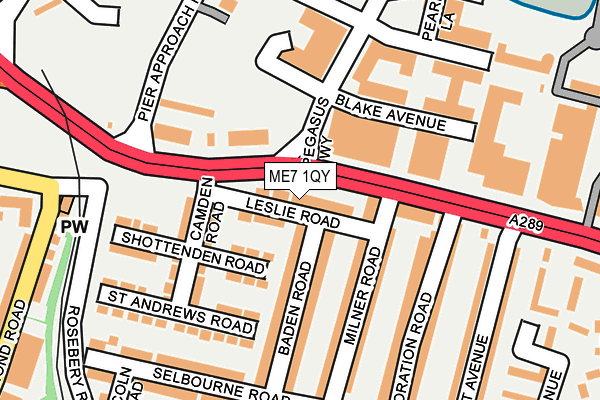 ME7 1QY map - OS OpenMap – Local (Ordnance Survey)