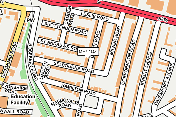 ME7 1QZ map - OS OpenMap – Local (Ordnance Survey)