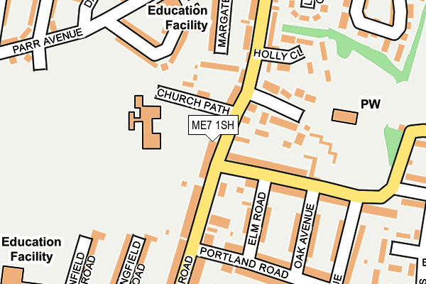 ME7 1SH map - OS OpenMap – Local (Ordnance Survey) ME7 1SH map - OS OpenMap – Local (Ordnance Survey)