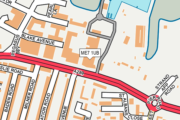 ME7 1UB map - OS OpenMap – Local (Ordnance Survey) ME7 1UB map - OS OpenMap – Local (Ordnance Survey)