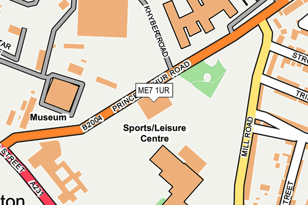 ME7 1UR map - OS OpenMap – Local (Ordnance Survey) ME7 1UR map - OS OpenMap – Local (Ordnance Survey)