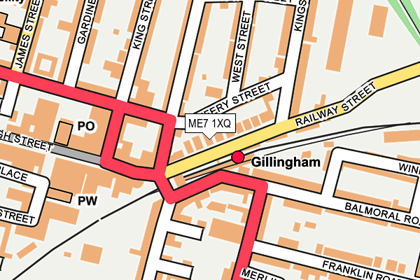 ME7 1XQ map - OS OpenMap – Local (Ordnance Survey) ME7 1XQ map - OS OpenMap – Local (Ordnance Survey)