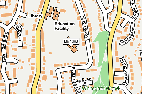 ME7 3HJ map - OS OpenMap – Local (Ordnance Survey) ME7 3HJ map - OS OpenMap – Local (Ordnance Survey)
