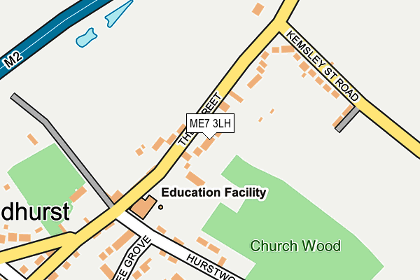 ME7 3LH map - OS OpenMap – Local (Ordnance Survey) ME7 3LH map - OS OpenMap – Local (Ordnance Survey)