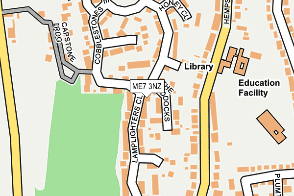 ME7 3NZ map - OS OpenMap – Local (Ordnance Survey) ME7 3NZ map - OS OpenMap – Local (Ordnance Survey)