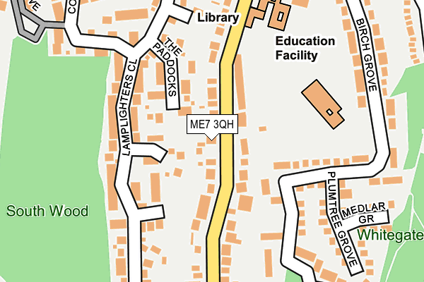 ME7 3QH map - OS OpenMap – Local (Ordnance Survey) ME7 3QH map - OS OpenMap – Local (Ordnance Survey)