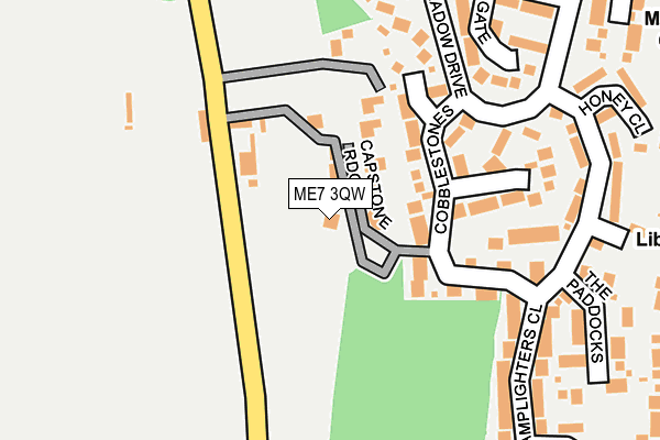 ME7 3QW map - OS OpenMap – Local (Ordnance Survey) ME7 3QW map - OS OpenMap – Local (Ordnance Survey)