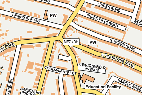 ME7 4DH map - OS OpenMap – Local (Ordnance Survey) ME7 4DH map - OS OpenMap – Local (Ordnance Survey)
