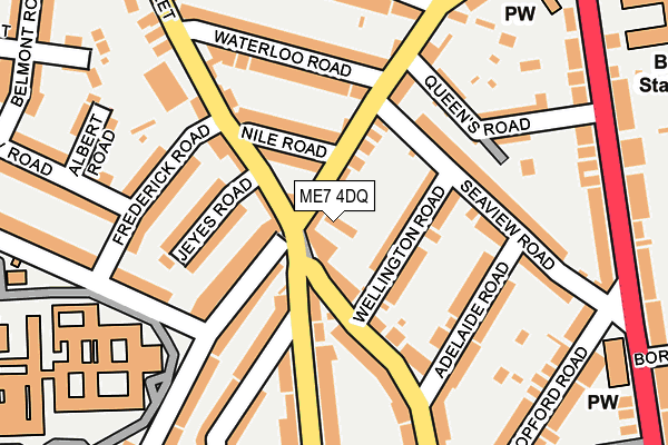 ME7 4DQ map - OS OpenMap – Local (Ordnance Survey) ME7 4DQ map - OS OpenMap – Local (Ordnance Survey)