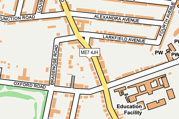 ME7 4JH map - OS OpenMap – Local (Ordnance Survey) ME7 4JH map - OS OpenMap – Local (Ordnance Survey)