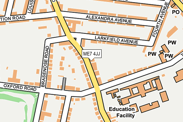 ME7 4JJ map - OS OpenMap – Local (Ordnance Survey) ME7 4JJ map - OS OpenMap – Local (Ordnance Survey)