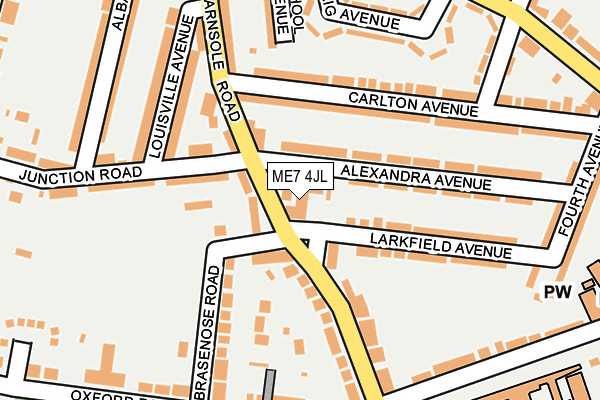 ME7 4JL map - OS OpenMap – Local (Ordnance Survey) ME7 4JL map - OS OpenMap – Local (Ordnance Survey)