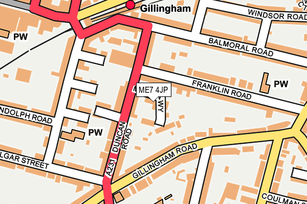 ME7 4JP map - OS OpenMap – Local (Ordnance Survey) ME7 4JP map - OS OpenMap – Local (Ordnance Survey)