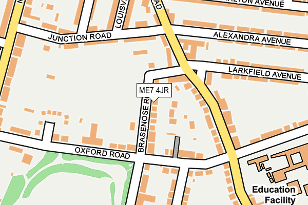 ME7 4JR map - OS OpenMap – Local (Ordnance Survey) ME7 4JR map - OS OpenMap – Local (Ordnance Survey)