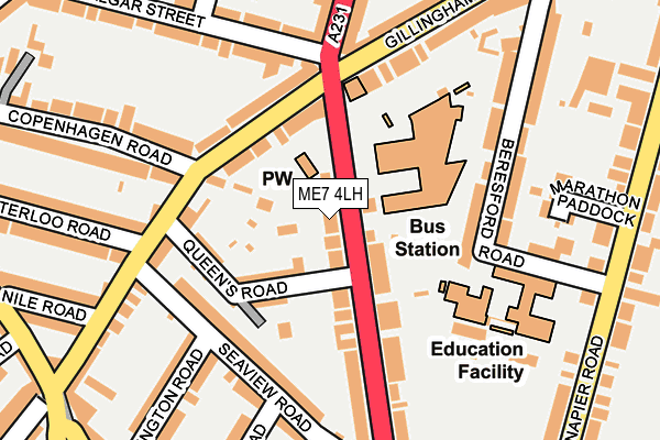 ME7 4LH map - OS OpenMap – Local (Ordnance Survey) ME7 4LH map - OS OpenMap – Local (Ordnance Survey)