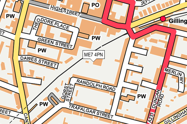 ME7 4PN map - OS OpenMap – Local (Ordnance Survey) ME7 4PN map - OS OpenMap – Local (Ordnance Survey)