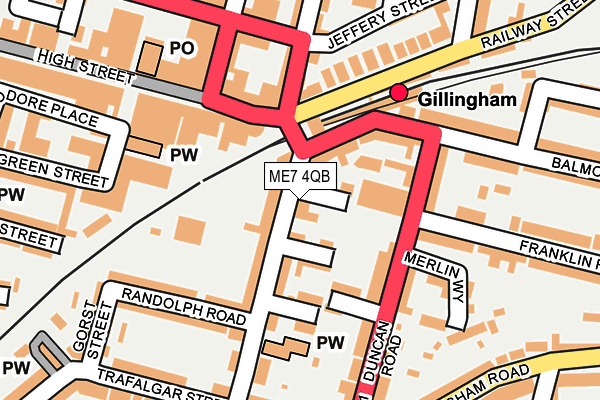 ME7 4QB map - OS OpenMap – Local (Ordnance Survey) ME7 4QB map - OS OpenMap – Local (Ordnance Survey)