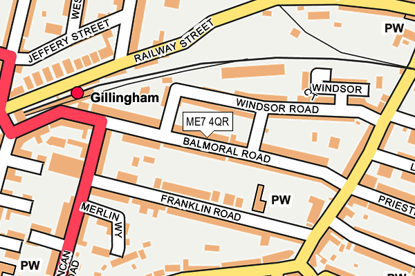 ME7 4QR map - OS OpenMap – Local (Ordnance Survey) ME7 4QR map - OS OpenMap – Local (Ordnance Survey)