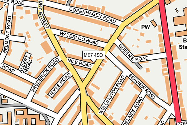 ME7 4SQ map - OS OpenMap – Local (Ordnance Survey) ME7 4SQ map - OS OpenMap – Local (Ordnance Survey)