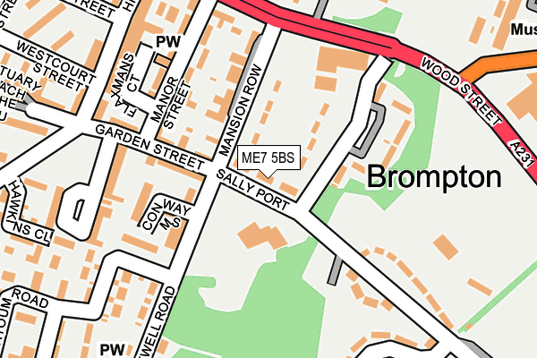 ME7 5BS map - OS OpenMap – Local (Ordnance Survey) ME7 5BS map - OS OpenMap – Local (Ordnance Survey)