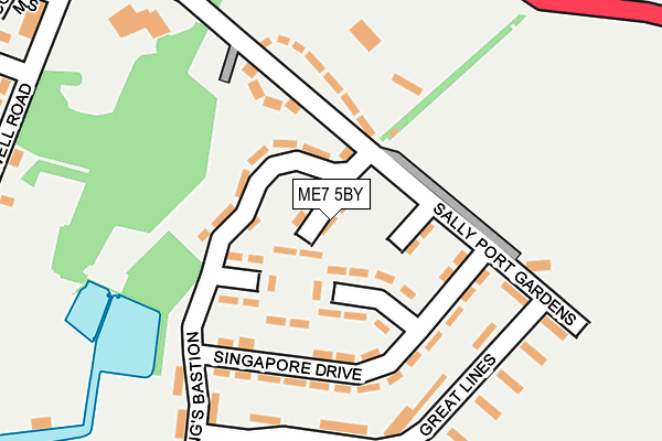 ME7 5BY map - OS OpenMap – Local (Ordnance Survey) ME7 5BY map - OS OpenMap – Local (Ordnance Survey)