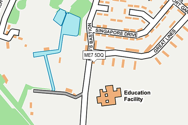 ME7 5DQ map - OS OpenMap – Local (Ordnance Survey)
