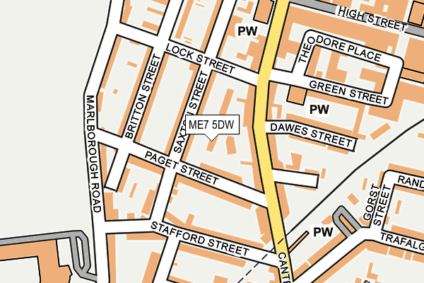 ME7 5DW map - OS OpenMap – Local (Ordnance Survey) ME7 5DW map - OS OpenMap – Local (Ordnance Survey)