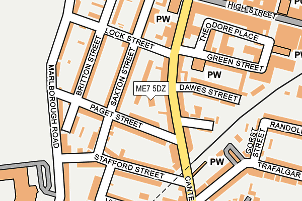 ME7 5DZ map - OS OpenMap – Local (Ordnance Survey) ME7 5DZ map - OS OpenMap – Local (Ordnance Survey)