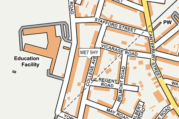 ME7 5HY map - OS OpenMap – Local (Ordnance Survey) ME7 5HY map - OS OpenMap – Local (Ordnance Survey)
