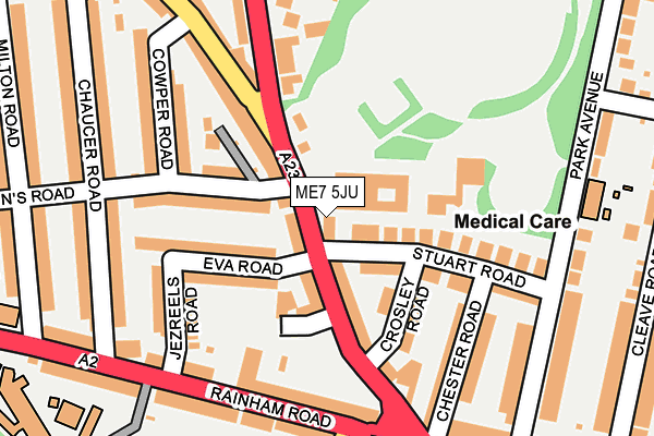 ME7 5JU map - OS OpenMap – Local (Ordnance Survey) ME7 5JU map - OS OpenMap – Local (Ordnance Survey)