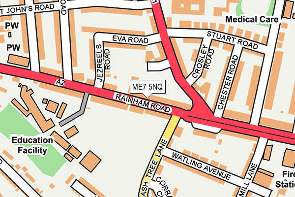 ME7 5NQ map - OS OpenMap – Local (Ordnance Survey) ME7 5NQ map - OS OpenMap – Local (Ordnance Survey)