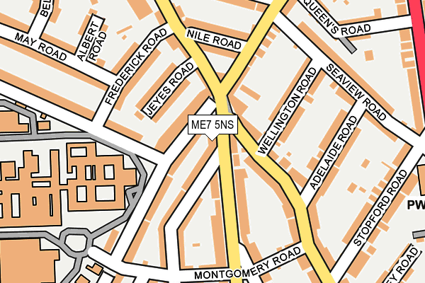 ME7 5NS map - OS OpenMap – Local (Ordnance Survey) ME7 5NS map - OS OpenMap – Local (Ordnance Survey)
