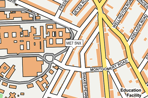 ME7 5NX map - OS OpenMap – Local (Ordnance Survey) ME7 5NX map - OS OpenMap – Local (Ordnance Survey)