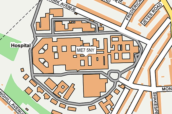 ME7 5NY map - OS OpenMap – Local (Ordnance Survey) ME7 5NY map - OS OpenMap – Local (Ordnance Survey)
