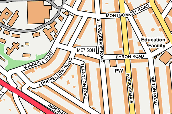 ME7 5QH map - OS OpenMap – Local (Ordnance Survey) ME7 5QH map - OS OpenMap – Local (Ordnance Survey)