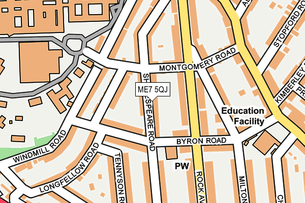 ME7 5QJ map - OS OpenMap – Local (Ordnance Survey)