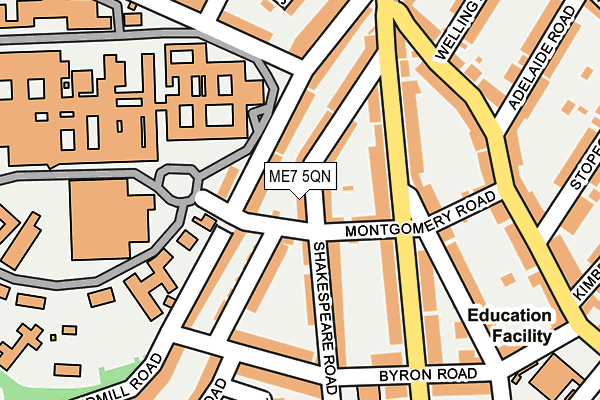 ME7 5QN map - OS OpenMap – Local (Ordnance Survey) ME7 5QN map - OS OpenMap – Local (Ordnance Survey)