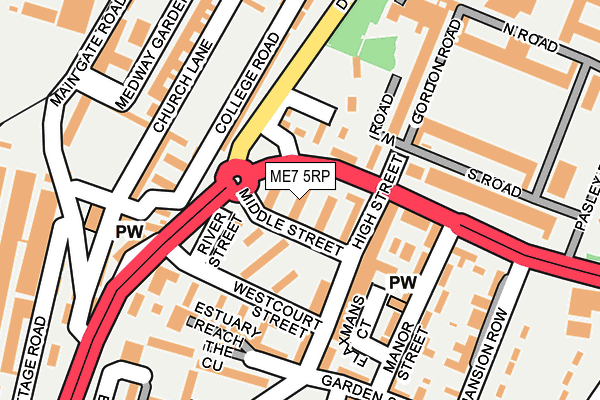 ME7 5RP map - OS OpenMap – Local (Ordnance Survey)