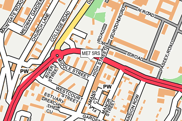 ME7 5RS map - OS OpenMap – Local (Ordnance Survey) ME7 5RS map - OS OpenMap – Local (Ordnance Survey)