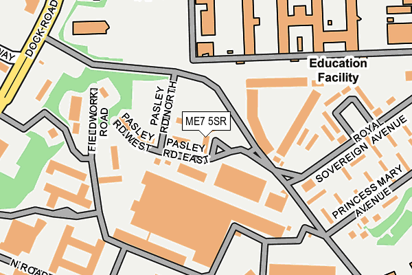 ME7 5SR map - OS OpenMap – Local (Ordnance Survey)