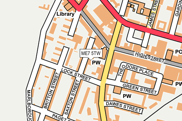 ME7 5TW map - OS OpenMap – Local (Ordnance Survey) ME7 5TW map - OS OpenMap – Local (Ordnance Survey)